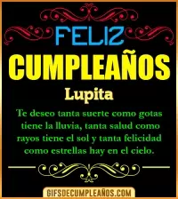 Frases de Cumpleaños Lupita